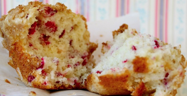Cranberry-eggnog-muffins