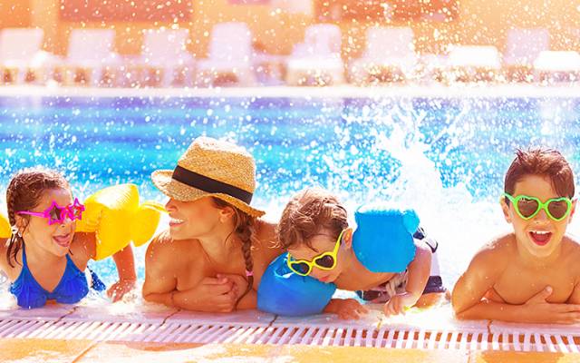 family-summer-pool